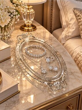Vintage Duncan Miller "Pall Mall" clear glass Trinket Tray